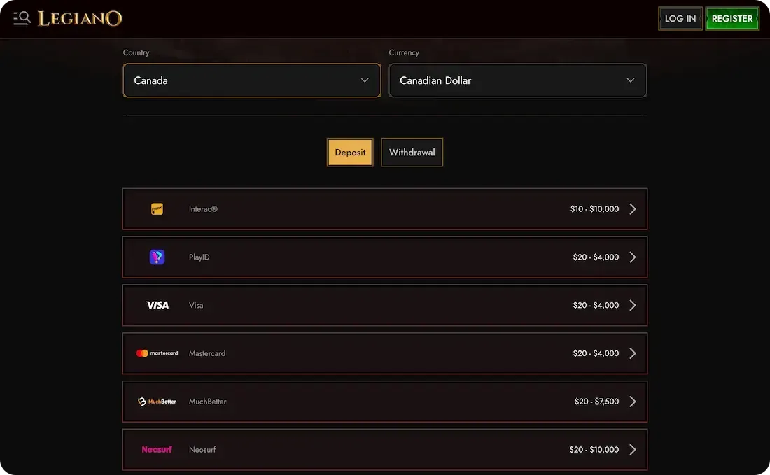 Legiano Payments
