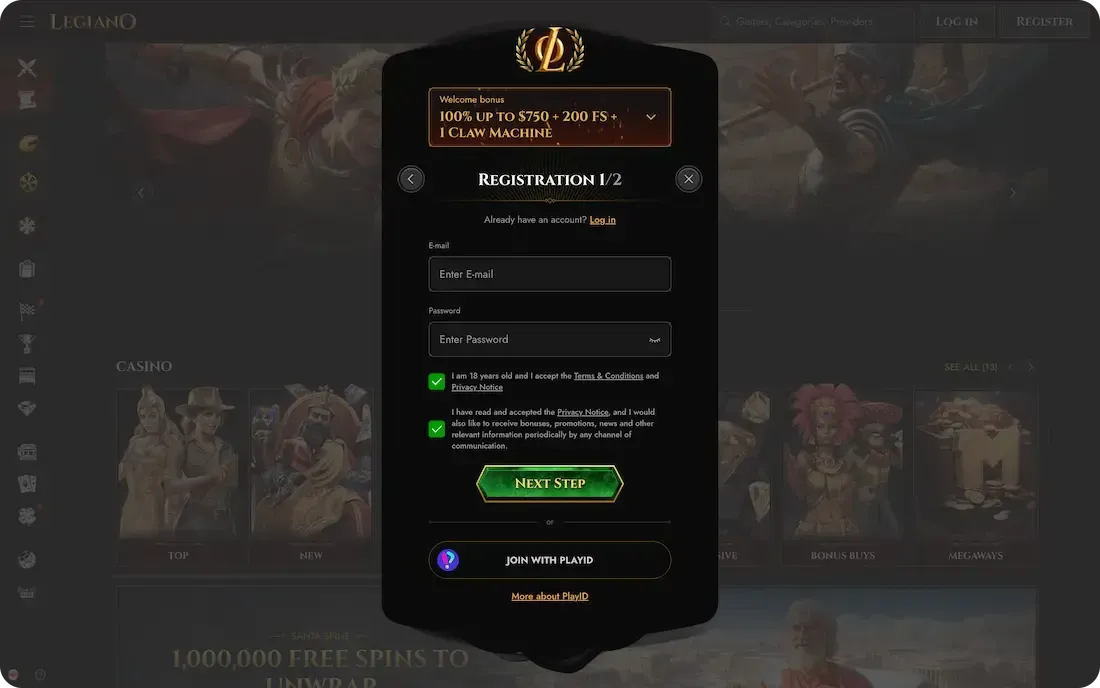 Legiano Login